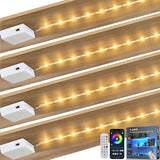 LuminGlow Cordless LED Strip Lights – Ambient Under-Cabinet Lighting for Kitchen and Living Room Atmosphere
