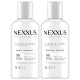 Nexxus Clean & Pure Travel Hair Care – 3 Oz ProteinFusion Set for Post-Workout Showers and Spa Retreats
