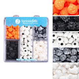 Sweets Indeed Halloween Eyeball Tacklebox – Sturdy Reusable Jar of Edible Eyes for Farmers Market Bakery Booths