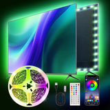 Ailitty AuroraStrip – Valentine's Day Gift for Him, Gaming Room LED Strip with Reactive Music Mode