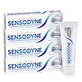 Sensodyne Whitening Toothpaste – Gentle, SLS-Free Formula Safe for the Whole Family, Cool Mint, 4 Tubes