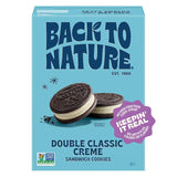 Back to Nature Double Creme Sandwich Cookies – Better-for-You Dessert Swap, Plant-Based Cookies with No Artificial Sweeteners
