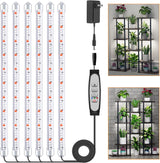 Roleadro 4-Bar 6000K Plant Light – Nursery and Bedroom Shelf with FCC Certified Cool-Running Bars