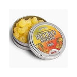 Iconic Candy Retro Sours Hard Tangy Candy Tin – Vintage Holiday Stocking Stuffer, Tangerine Flavored Novelty Gift