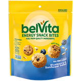belVita Energy Bites Blueberry Sunflower Seed – Travel-Friendly Pack for Hotel Room and Carry-On