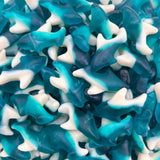 Blue Sharks Gummy Candy – Weather-Resistant Candy Bowl for Patio and Outdoor Birthday Parties