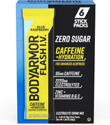 BODYARMOR Flash IV Electrolyte Packets – Workplace Hydration for Long Meetings and Commutes, Pocket-Size Electrolyte Mix
