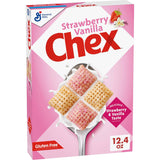 Strawberry Vanilla Chex No Artificial Colors or Flavors Cereal – Clean Label Gluten Free Pantry Staple