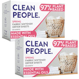 The Clean People Fabric Softener Sheets – Eco-Friendly Dryer Sheets as a Mother's Day Gift for Clean-Living Moms, 240 Pack