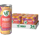 V8 +Energy Less Is More Energy Drink – Tea Caffeine, Zero Added Sugar and a Short Ingredient List for Intentional Eaters, 24 Pack