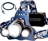 TDC Head Lamp Led Rechargeable - Lightweight Headlamp for Backpacking, Patio Nights, and Outdoor Dining