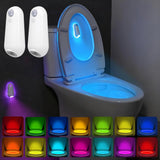 Motion Activated Toilet Bowl Light – Ambient Bathroom Decor Light, 8 Colors USB-C Rechargeable