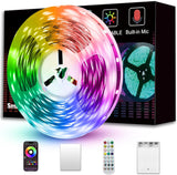 Battery Powered RGB LED Strip Lights – Housewarming Gift for Friends, Music Sync TV Backlight for Movie Night