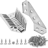 Corner Bracket Co. Rustproof Corner Braces for Wood, Outdoor Dining Set Reinforcement Hardware for All Weather Use