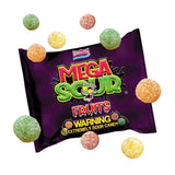 Barnetts Mega Sour Candy Fruits 227g – Family Movie Night Snack Sharing Pouch, Recommended for Tolerant Kids Only
