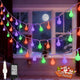 Orange Purple and Green - 100 LED Connectable