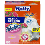 Hefty 13 Gallon Kitchen Trash Bags – Calm, Clean Home Waste Solution for Wellness Routines, Fabuloso Scent
