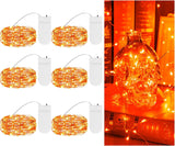 TingMiao Outdoor String Lights – Garden Party and Tent Decor, 6 Pack 7.2 ft Mini LED Waterproof Set