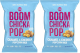 Angie's BOOMCHICKAPOP Caramel Cheddar Popcorn Combo – Whole Grain Portion-Controlled Snack for Wellness Routines