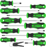 Amartisan 10-Piece Magnetic Screwdriver Set – Job Site Companion for Appliance Repair Pros, TPR Cushion Grip