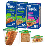 Ziploc 635 Bulk Bags for Kids Lunches, Playdates, and Pantry Organization