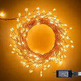 Lumify Copper Wire Firecracker Lights 10ft – Simple, Uncluttered LED Lighting for Modern Neutral Home Decor