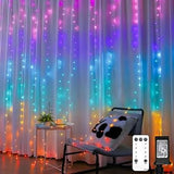 suddus Fairy Curtain Lights for Bedroom – Cozy Housewarming Gift for Women and Mom, 300 LED Warm White with 6H Auto Timer