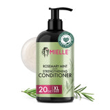 Mielle Organics Rosemary Mint Strengthening Conditioner – Hydrating Biotin Treatment to Support Stronger Strands on Wellness Sundays, 20 oz