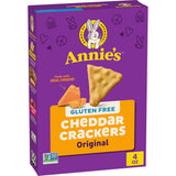 Annie's Gluten Free Cheddar Crackers – Real Cheese Snack for Celiac-Friendly Lifestyle, 4 oz