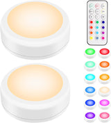 BLS LED Puck Lights — Warm White Mood Lighting to Elevate Bedroom Aesthetic