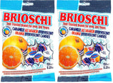 Brioschi Orange Fizz Hard Candy – Sweet and Sour Imported Treat Kids Love for Easter Baskets and School Celebrations
