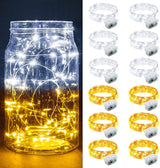 Aurora Glow Starry String Lights 20 LED Cool Touch Battery Powered for Pet Friendly Homes and Worry Free Setup