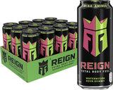 Reign Total Body Fuel Watermelon Sour Gummy Fitness Drink for Mindful Hydration and Active Lifestyle Self-Care, 12 Cans
