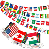 WorldBurst International Country Banner – 95ft Cozy Bedroom Aesthetic String for Cultural Living Spaces