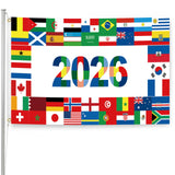 World Cup Flag 2026 – Decorative Polyester Banner for Bedroom Aesthetic, Cozy Fan Cave Accent