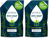 Puracy Natural Dish Soap Refill – Intentional Pantry Upgrade, Bulk Concentrated Dish Liquid in 64 oz