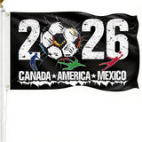 LCHIVI 2026 World Cup Host Nations Banner 5x3FT - Indoor Wall Hanging for Fan Cave, Sports Room, and Man Cave Aesthetic