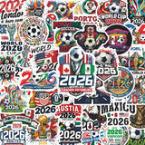 World Cup Football Soccer Stickers 50-Pack – Ready-to-Wrap Holiday Gift for Football Lovers, Coaches & Team Captains