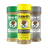 Dan-O's All-Purpose Spice Trio – Family Kitchen Must-Have, Versatile Seasoning Set for Daily Meals from Eggs to Pasta and More