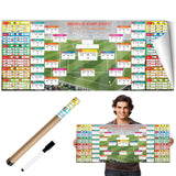 2026 World Cup Schedule Poster – Living Room Statement Piece, Extra Large Tournament Bracket Wall Art