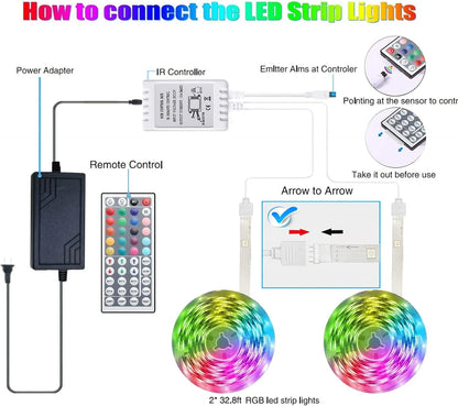 Tenmiro LED Strip Lights – Simple LED Strip for Modern Home, Neutral Ambient Backlight for TV and Shelves