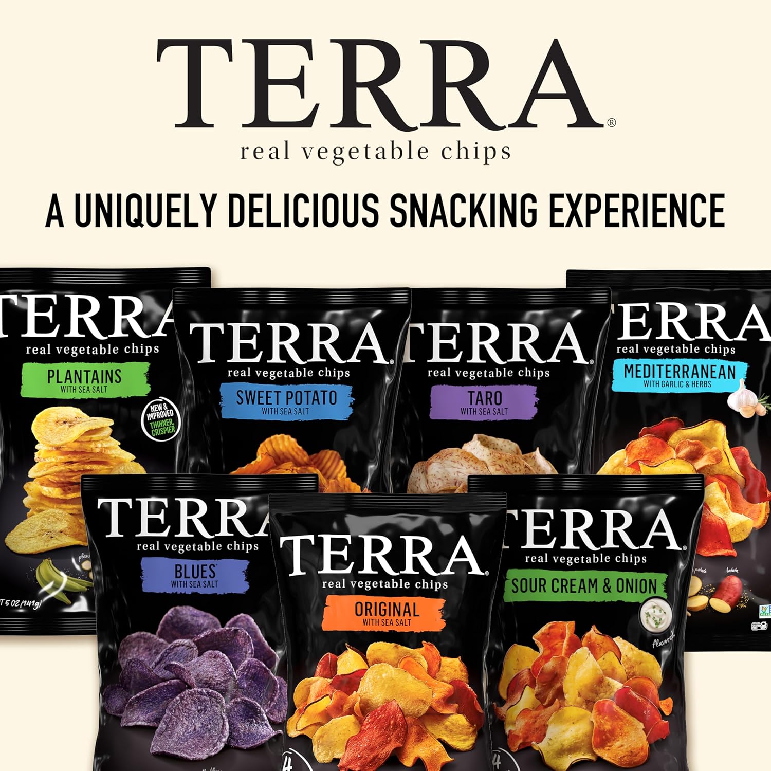 Terra Root Vegetable Chips – Road Trip Crunch for Travelers, 5 oz