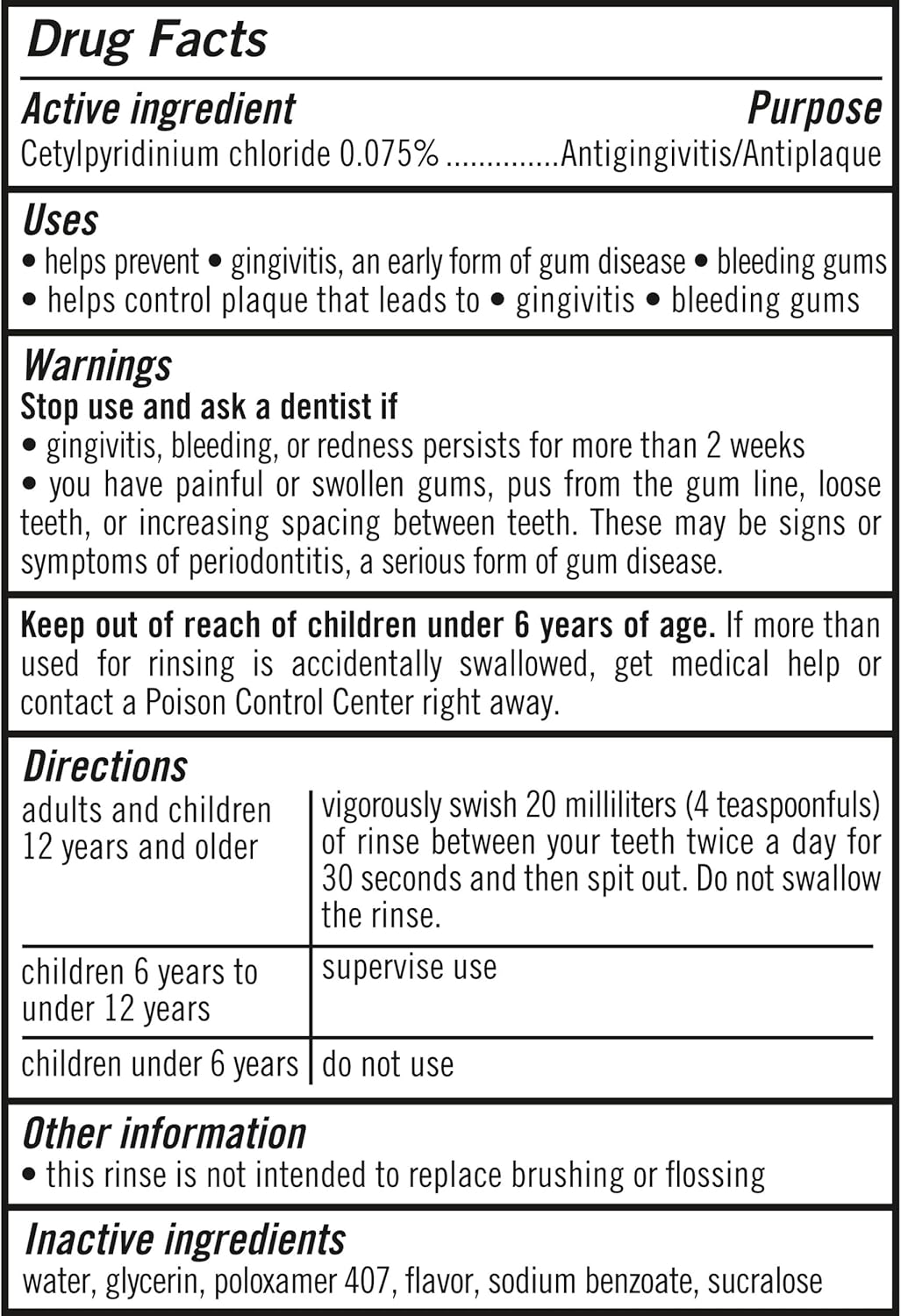 TheraBreath Plaque Control Rinse – Burn-Free Alcohol-Free Oral Care for Sensitive Mouths