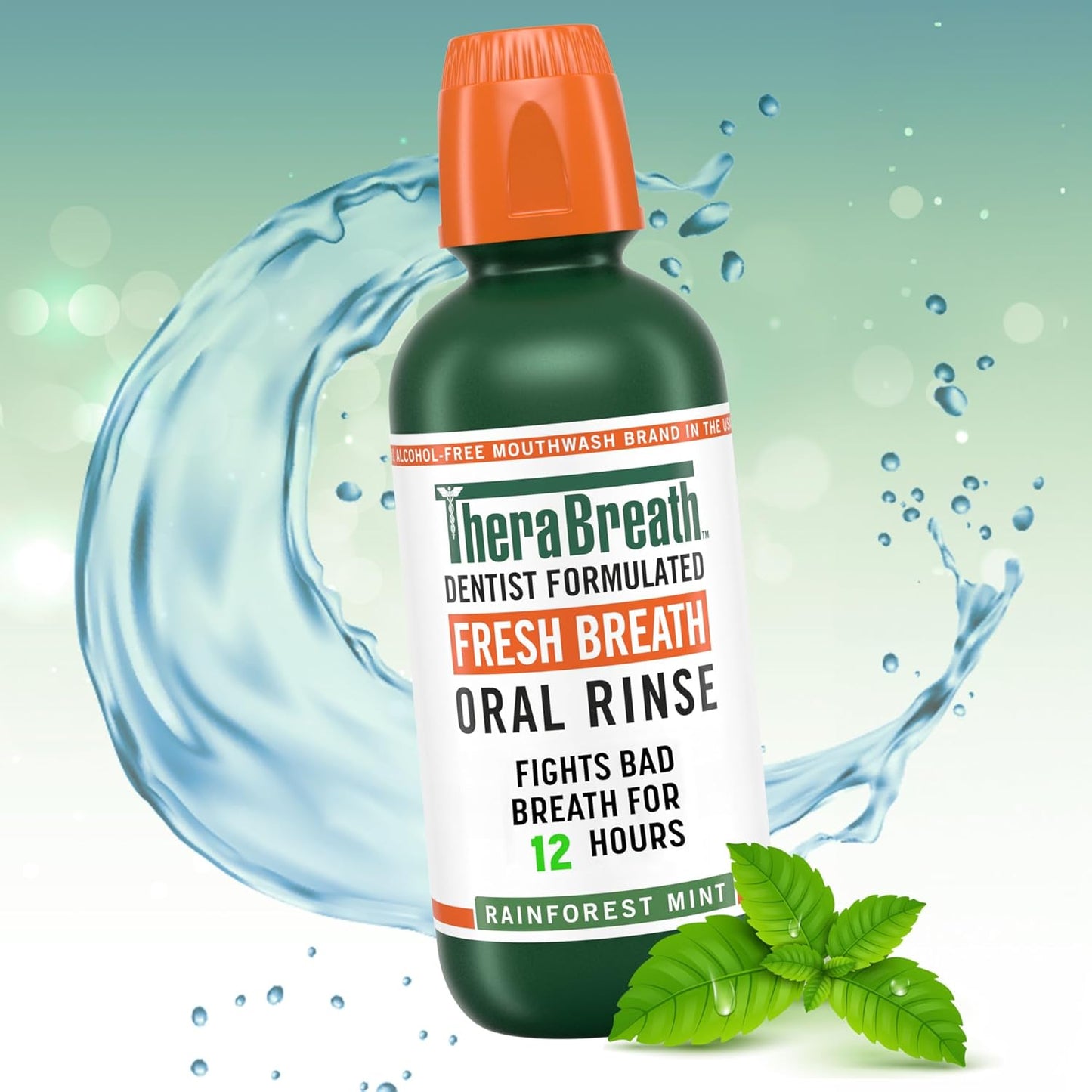 TheraBreath Rainforest Mint Rinse – Premium Oral Care Gift Set for Mom, Housewarming, and Valentine's Day