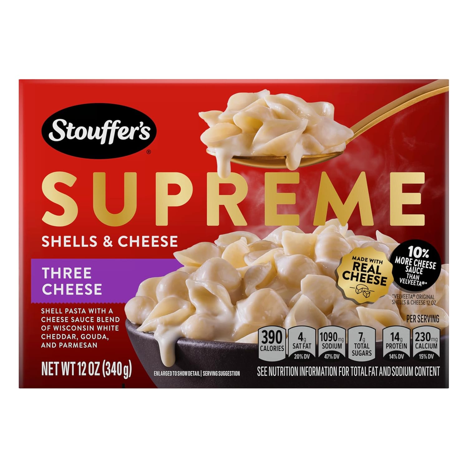 three-cheese sauce made with real cheese
