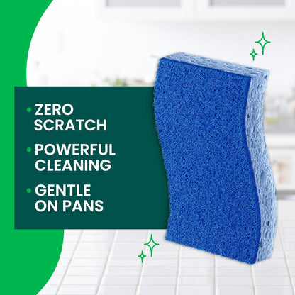 three sponges per pack for value and rotation