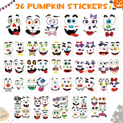 three sticker sizes (large, medium, small) to match varied pumpkin dimensions