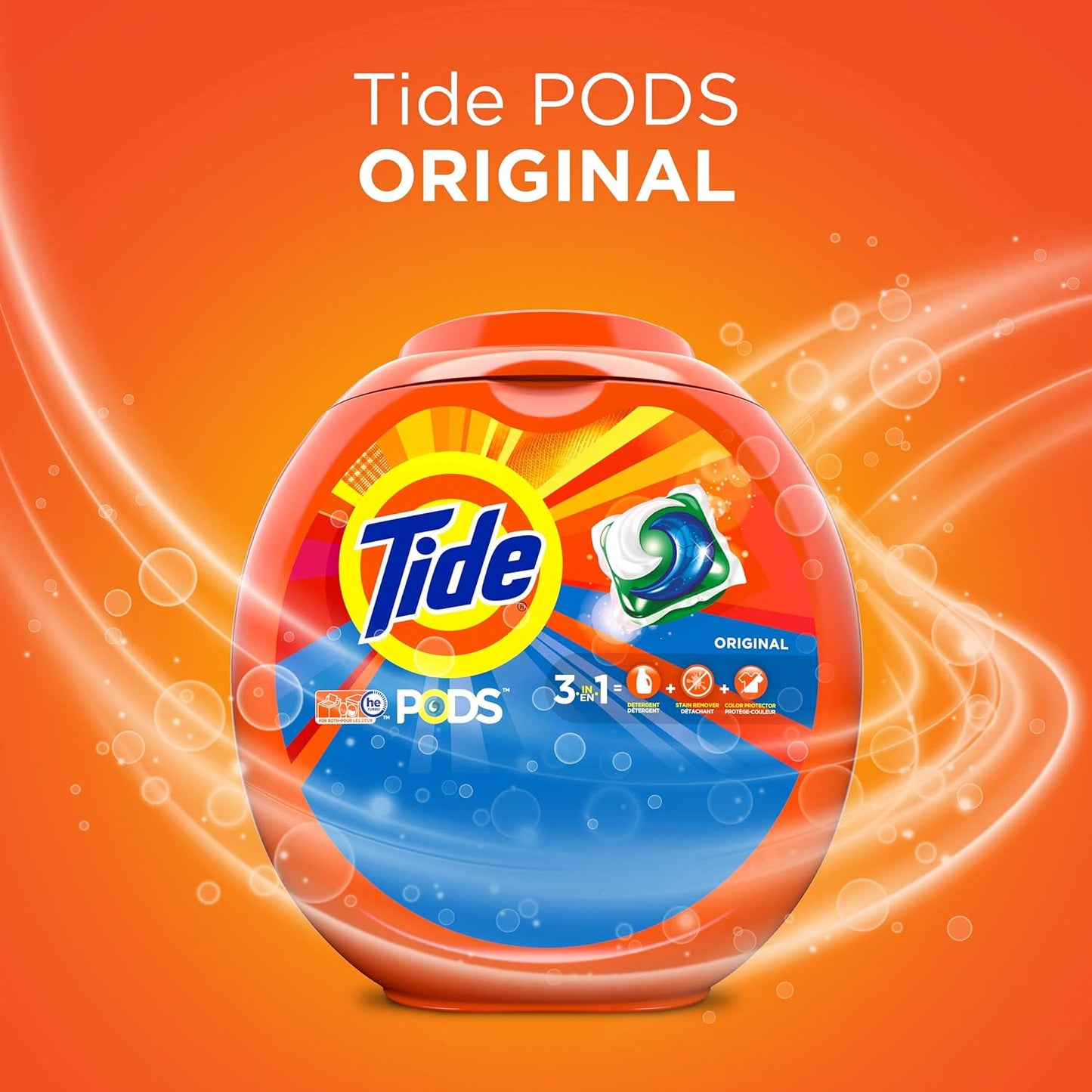 Tide PODS HE Compatible Detergent for Fast Daily Laundry Loads – Pre-Measured for Consistent Results
