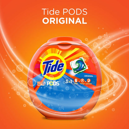 Tide PODS HE Compatible Detergent for Fast Daily Laundry Loads – Pre-Measured for Consistent Results