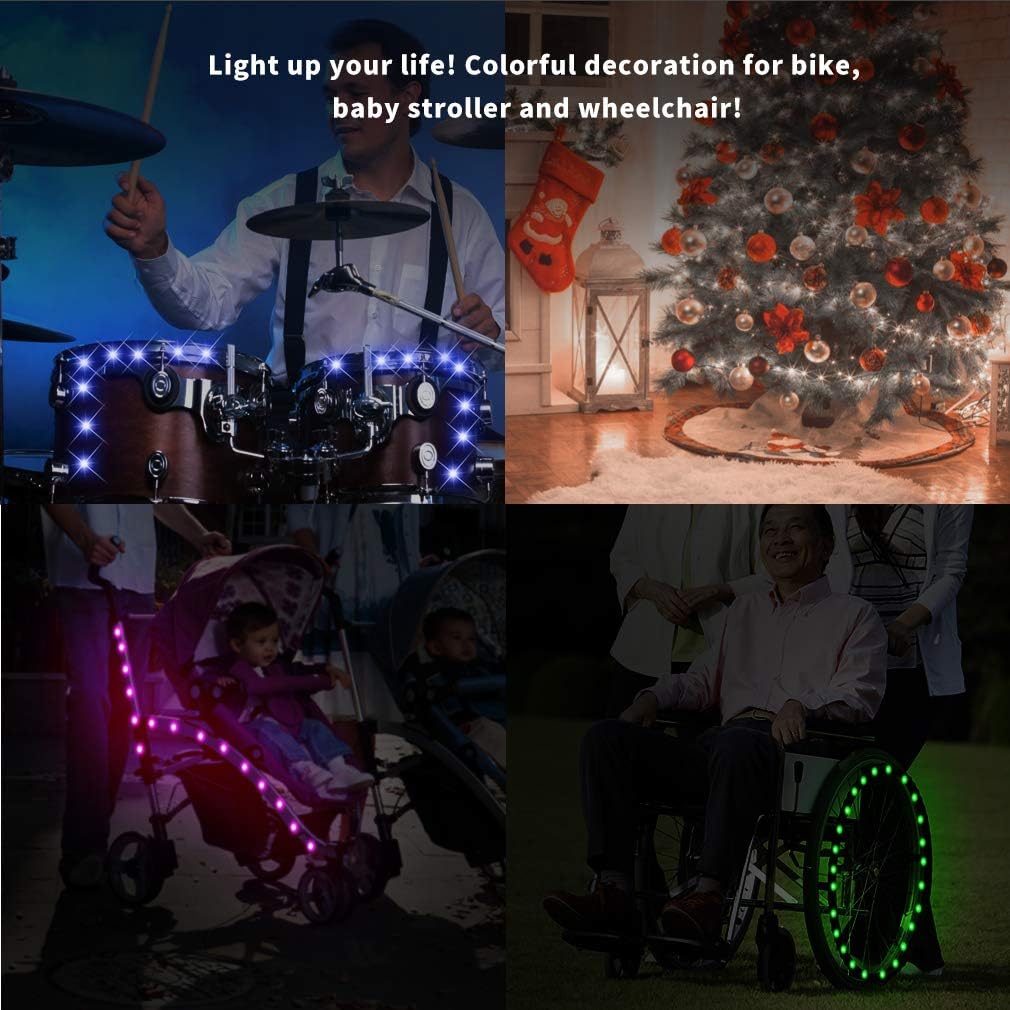 TINANA LED Tire Strip Lights – High-Visibility Wheel Lights That Help Drivers Spot You in Total Darkness